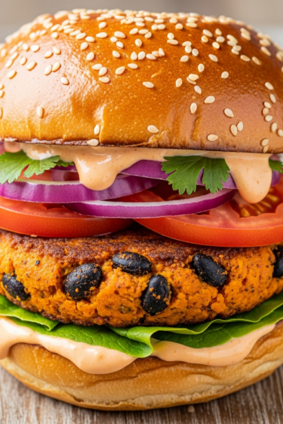 Sweet Potato Black Bean Burgers