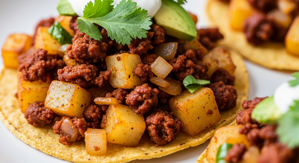 Papas con Chorizo Tostadas