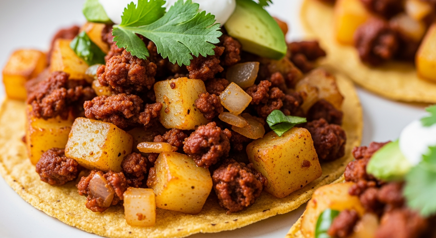 Papas con Chorizo Tostadas