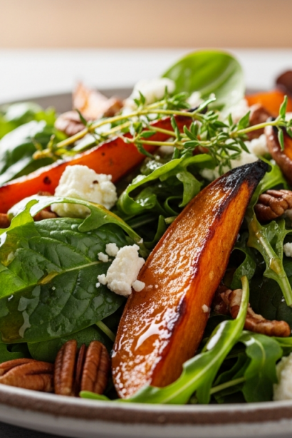 Salad with Roasted Sweet Potatoes