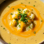 Cheesy Cauliflower Soup
