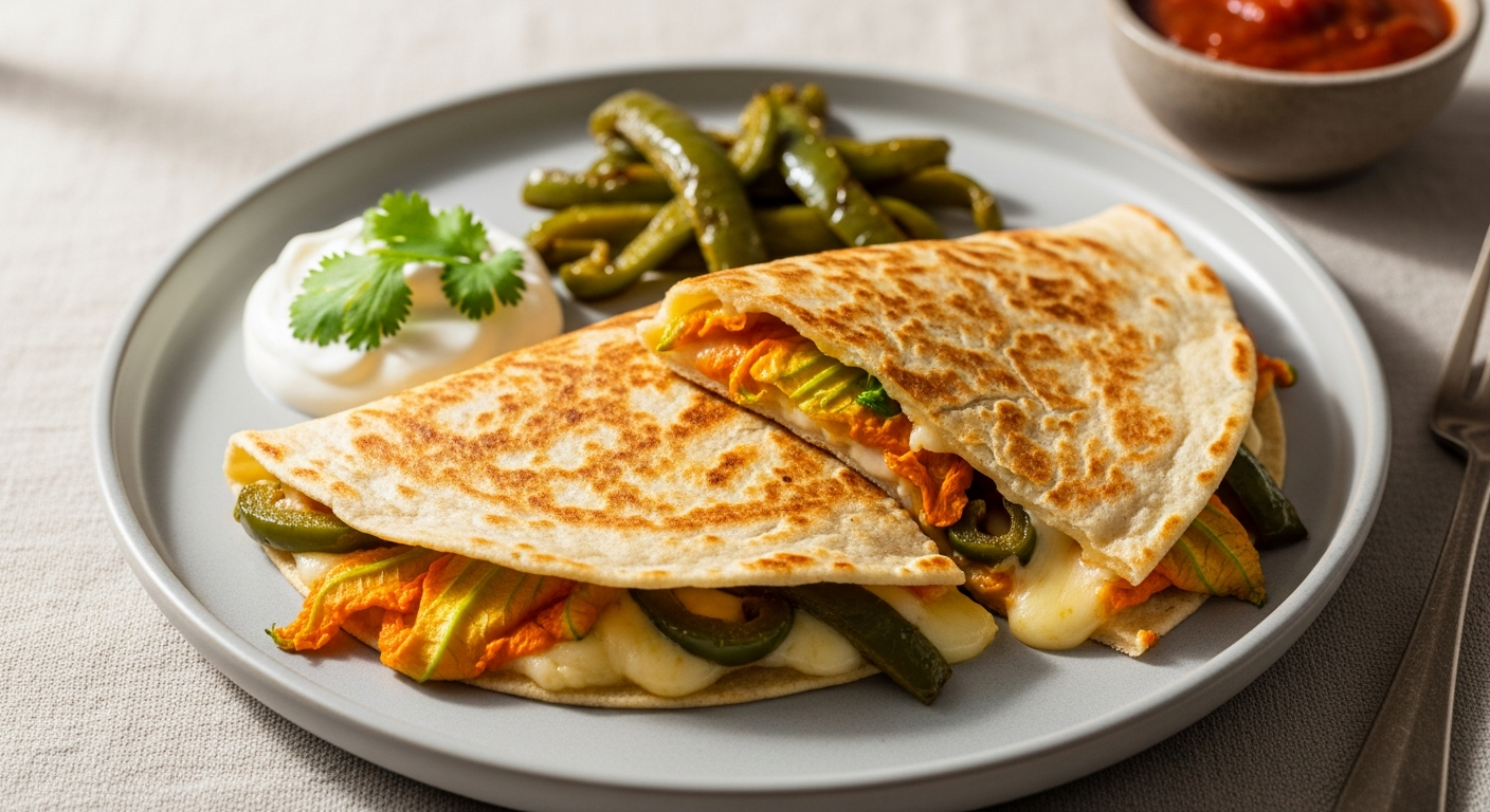 Quesadillas de Flor de Calabaza