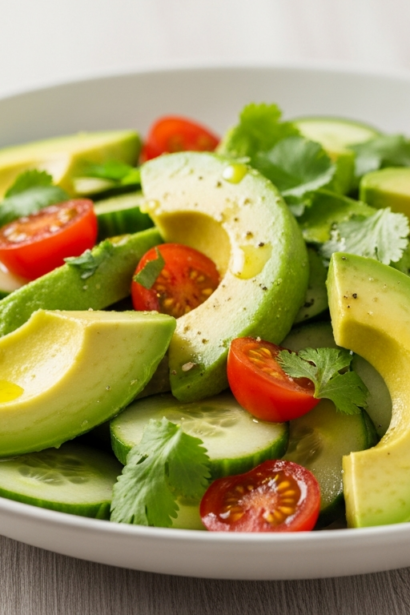 Avocado & Cucumber Salad