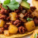 Papas con Chorizo Tostadas