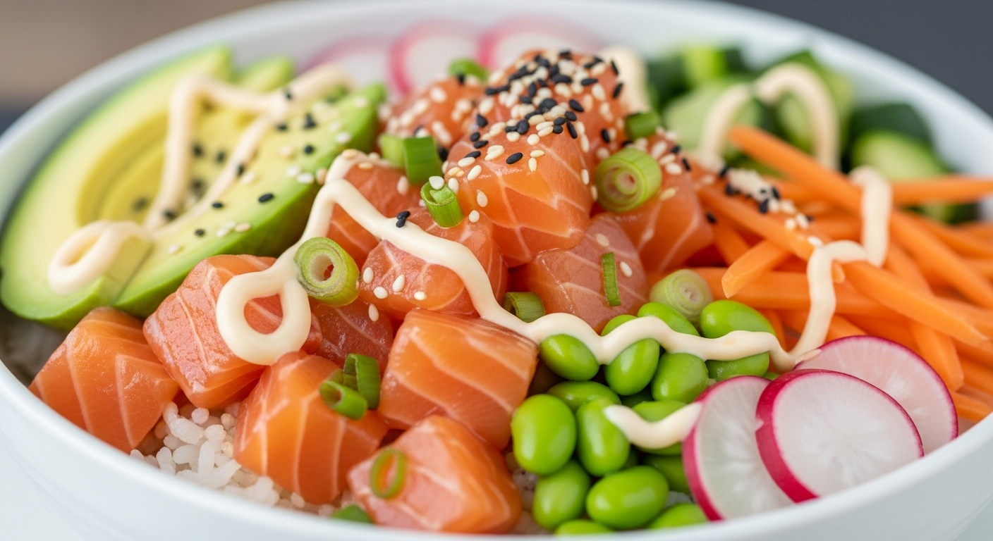 Salmon Poke Bowls