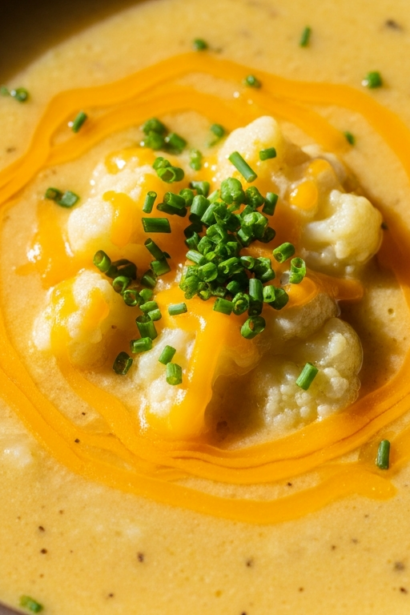 Cheesy Cauliflower Soup
