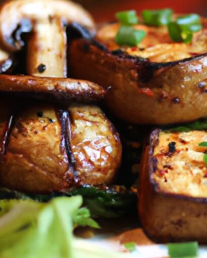 Hearty Tofu-Stuffed Portobello Mushrooms: A Flavorful Delight