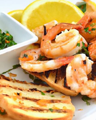Savor Garlic Shrimp Tapas: Perfect Side with Crispy Bread