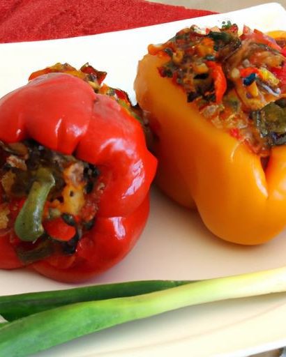 Flavor-Packed Stuffed Peppers with Hearty Rice & Beans