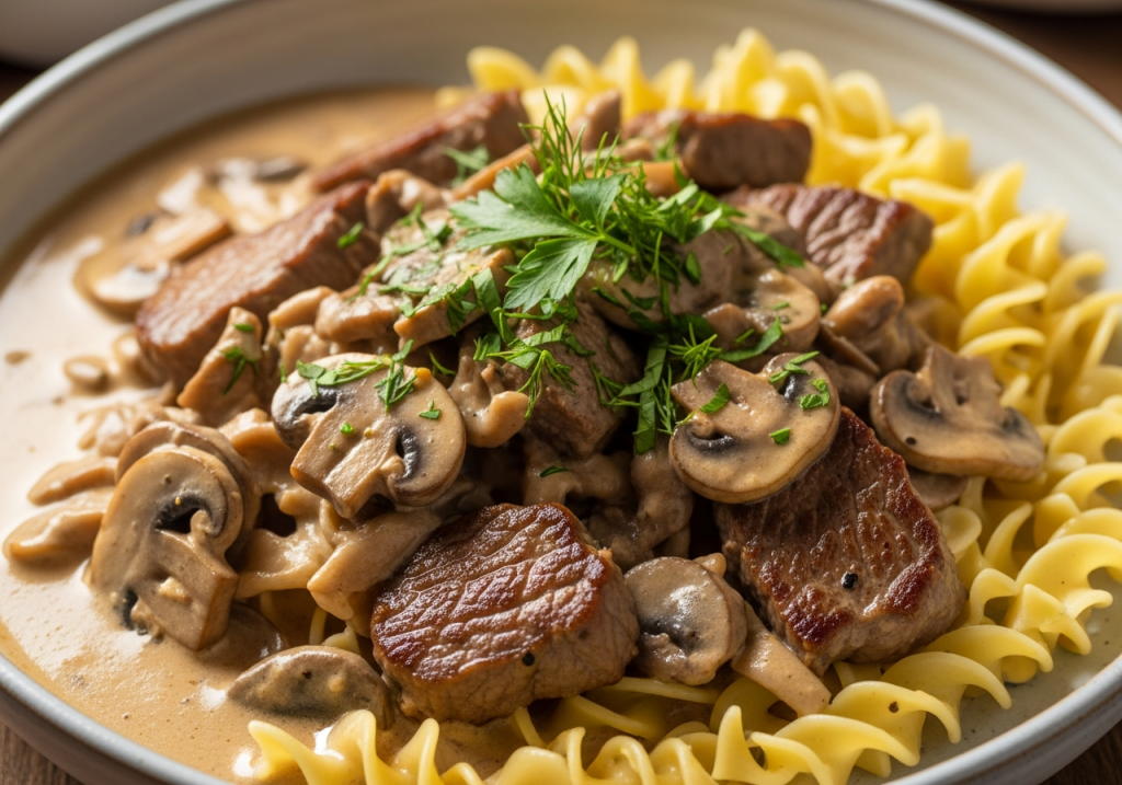 Beef Stroganoff