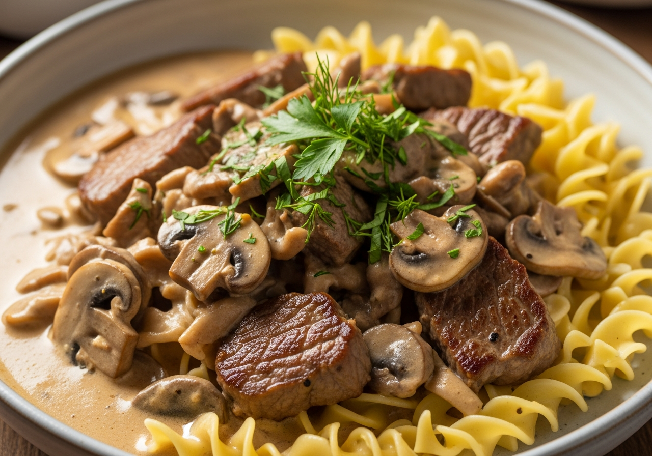 Beef Stroganoff