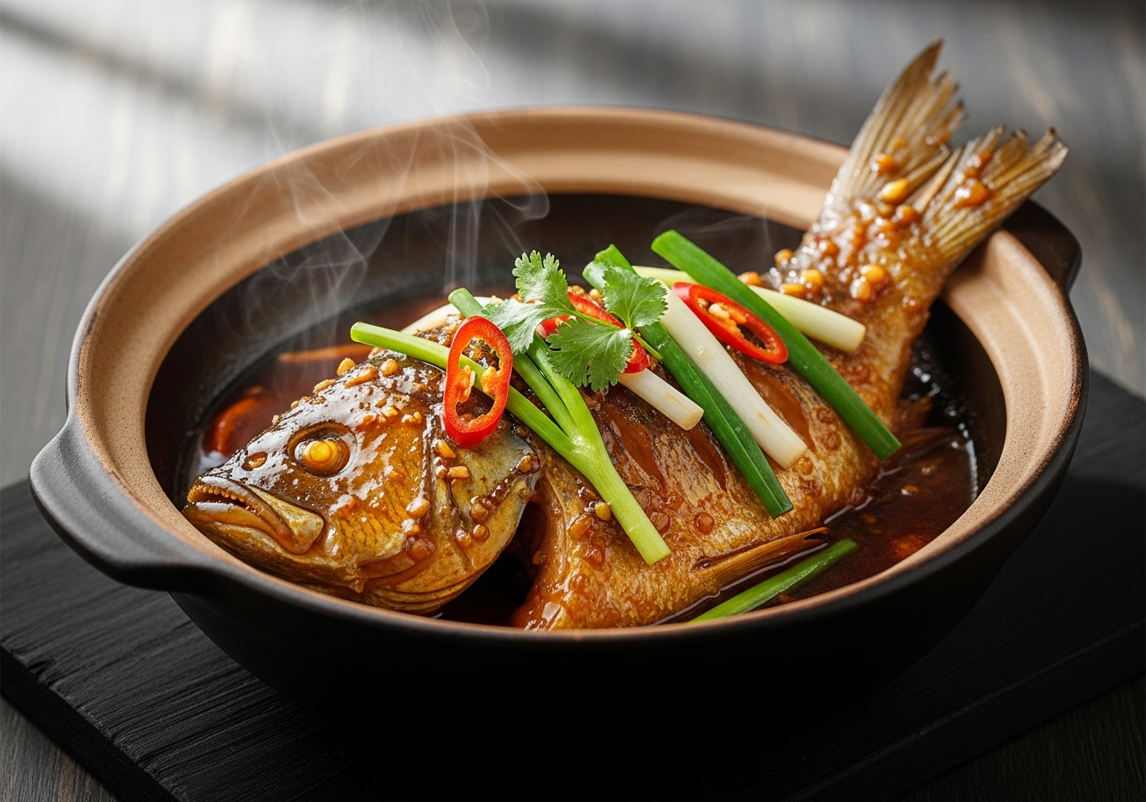 Clay Pot Braised Fish
