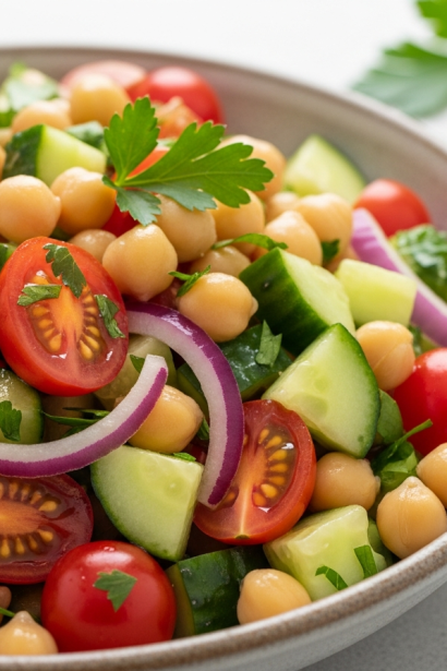 Chickpea Cucumber Salad