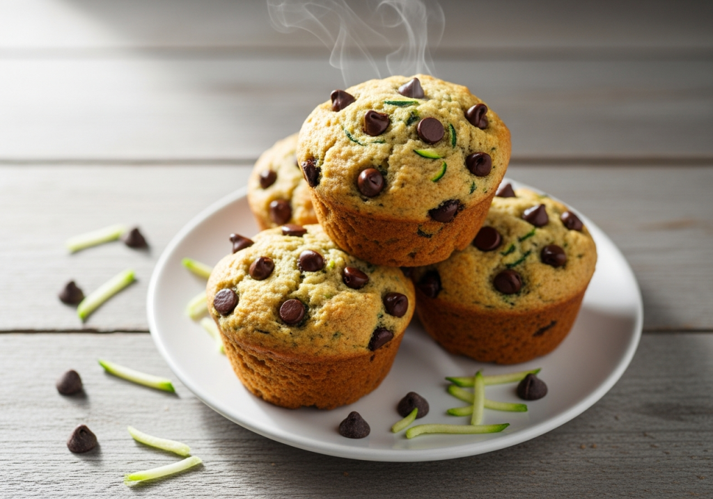 Zucchini Chocolate Chip Muffins