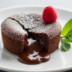 Eggless Molten Chocolate Cake