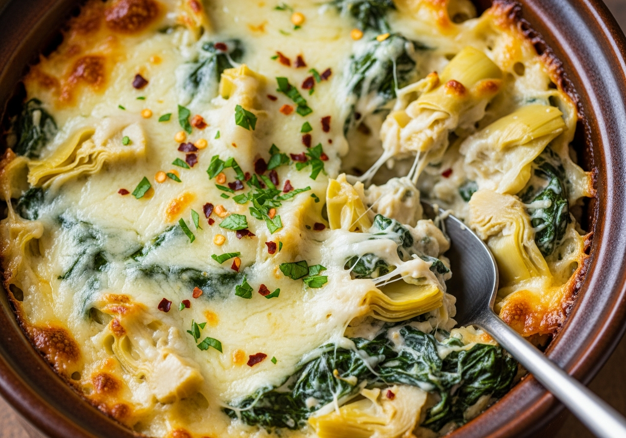 Crock Pot Spinach Artichoke Dip