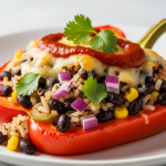 Stuffed Peppers with Rice Beans