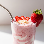 Strawberry Coconut Milk Smoothie