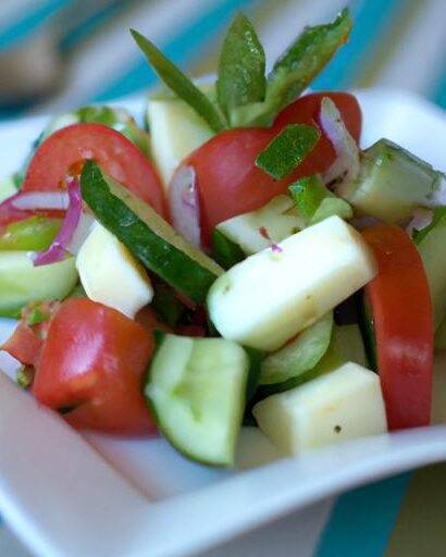 Fresh Mediterranean Cucumber Tomato Salad: A Vibrant Twist