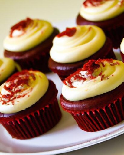 Decadent Red Velvet Cupcakes with Silky Cream Cheese Frosting
