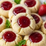 Strawberry Thumbprint Cookies