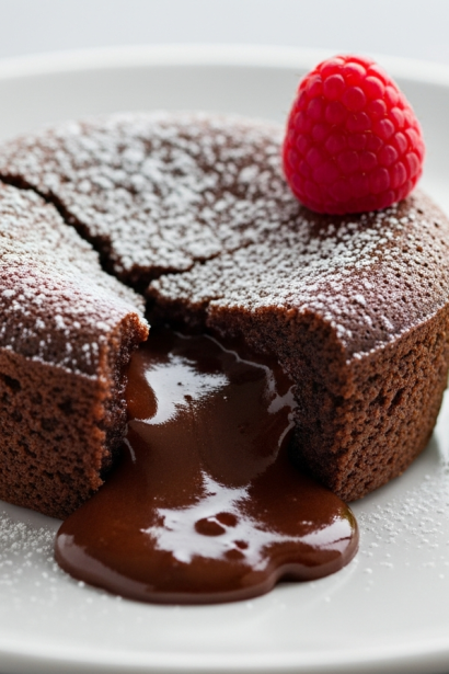 Eggless Molten Chocolate Cake