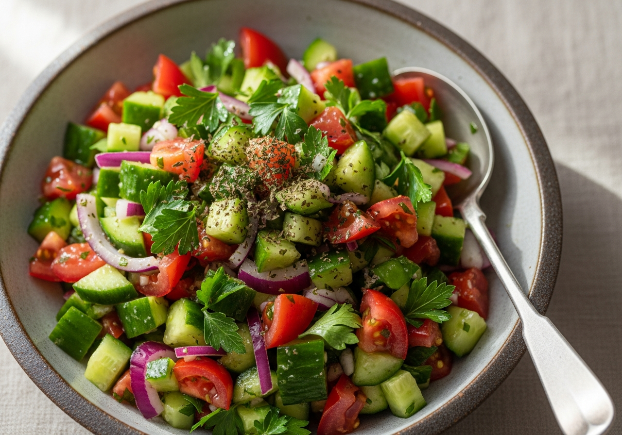 Persian Shirazi Salad