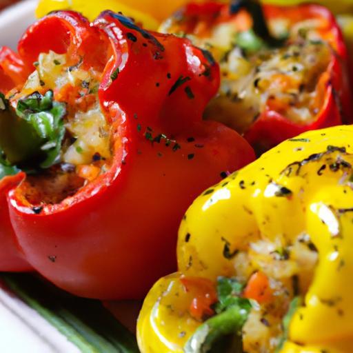 Stuffed Bell Peppers with Cauliflower Rice: A Low-Carb Delight