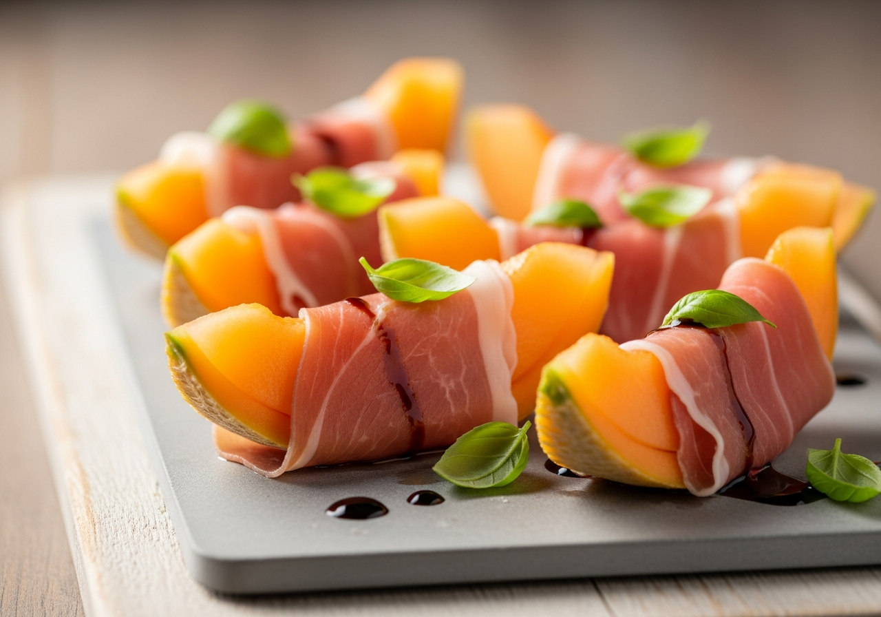 Prosciutto Wrapped Melon