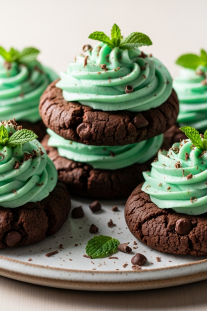 Mint Chocolate Cookies
