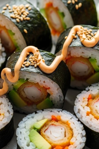 Shrimp Tempura Sushi Rolls