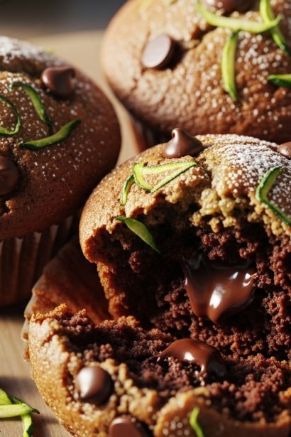 Zucchini Chocolate Muffins
