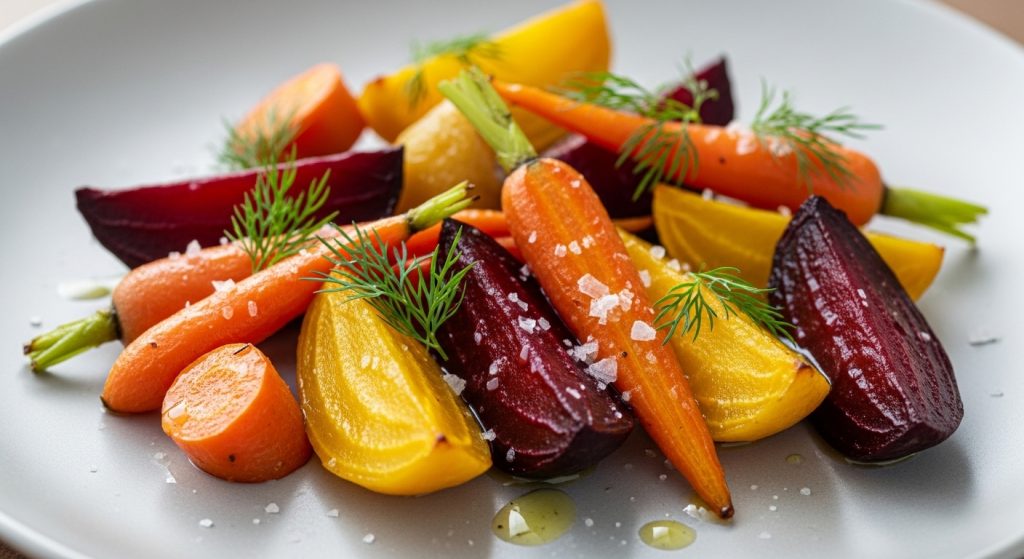 Roasted Beets and Carrots