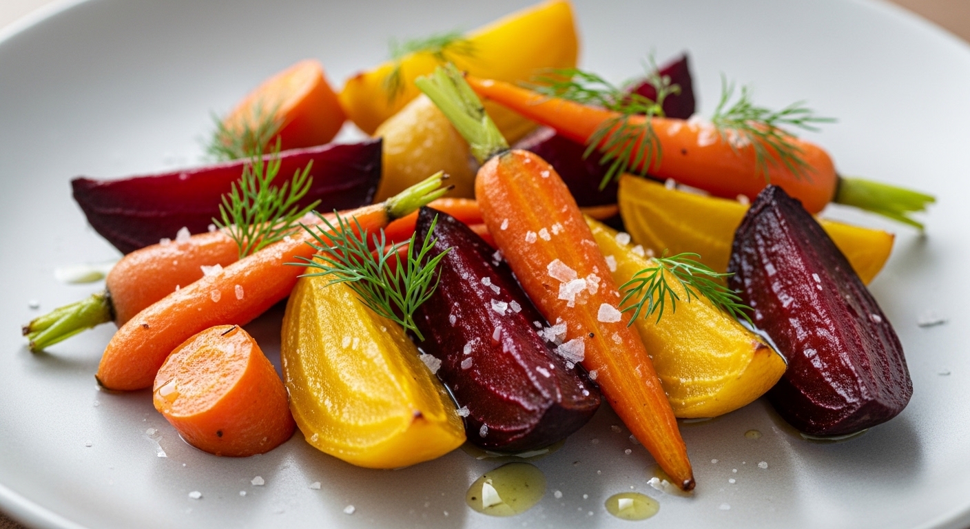Roasted Beets and Carrots