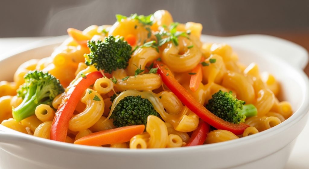 Veggie Boosted Mac Cheese