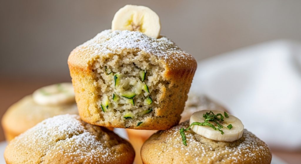 Zucchini Banana Muffins