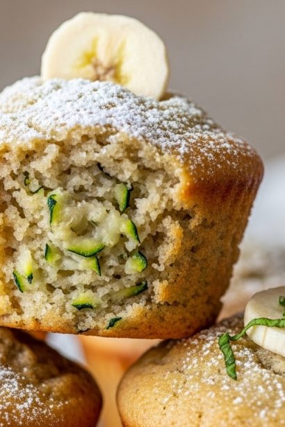 Zucchini Banana Muffins