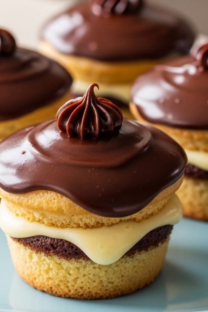 Boston Cream Pie Cupcakes