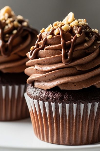 Nutella Chocolate Cupcakes