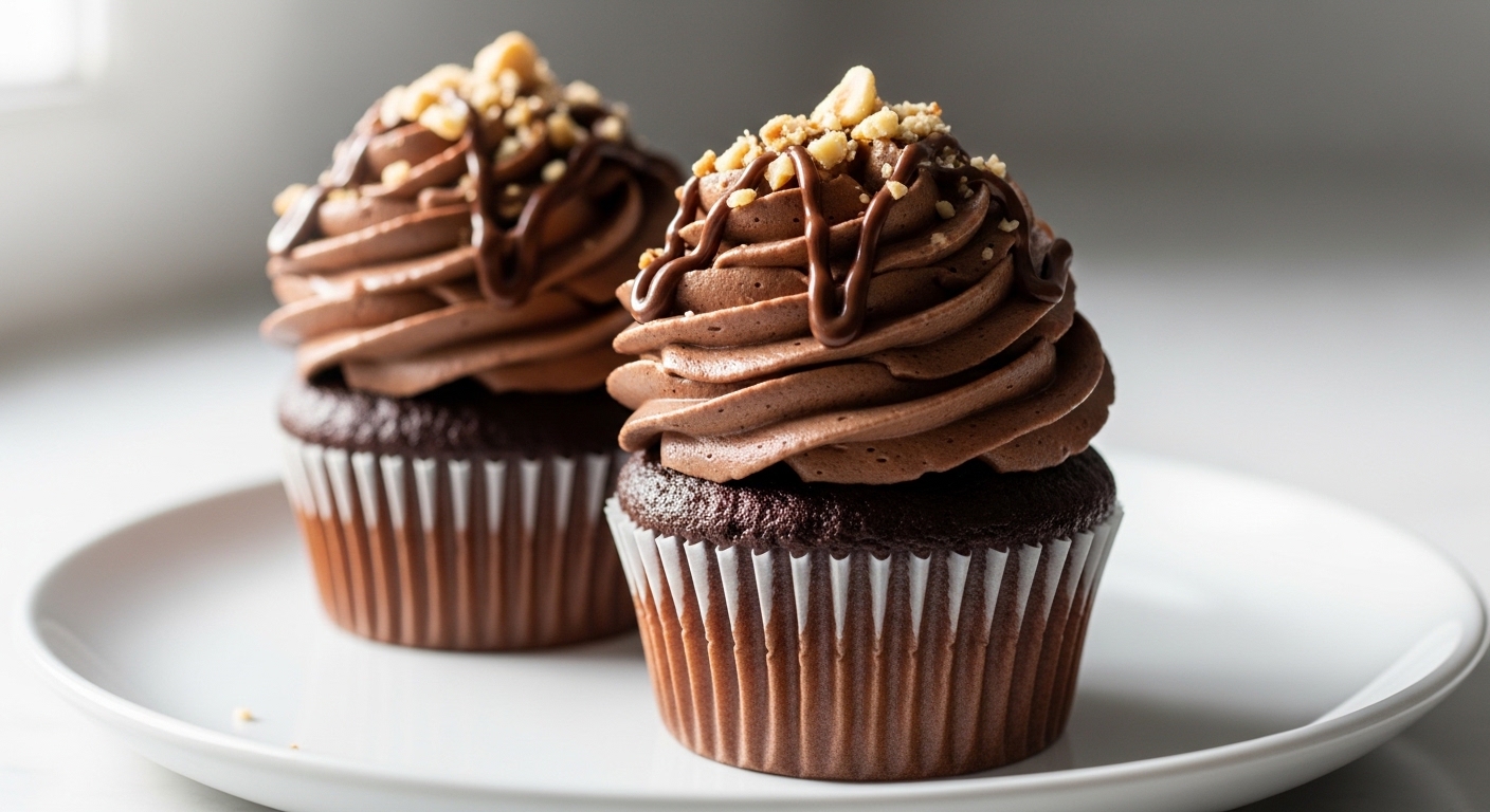 Nutella Chocolate Cupcakes