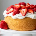 Strawberry Angel Food Cake