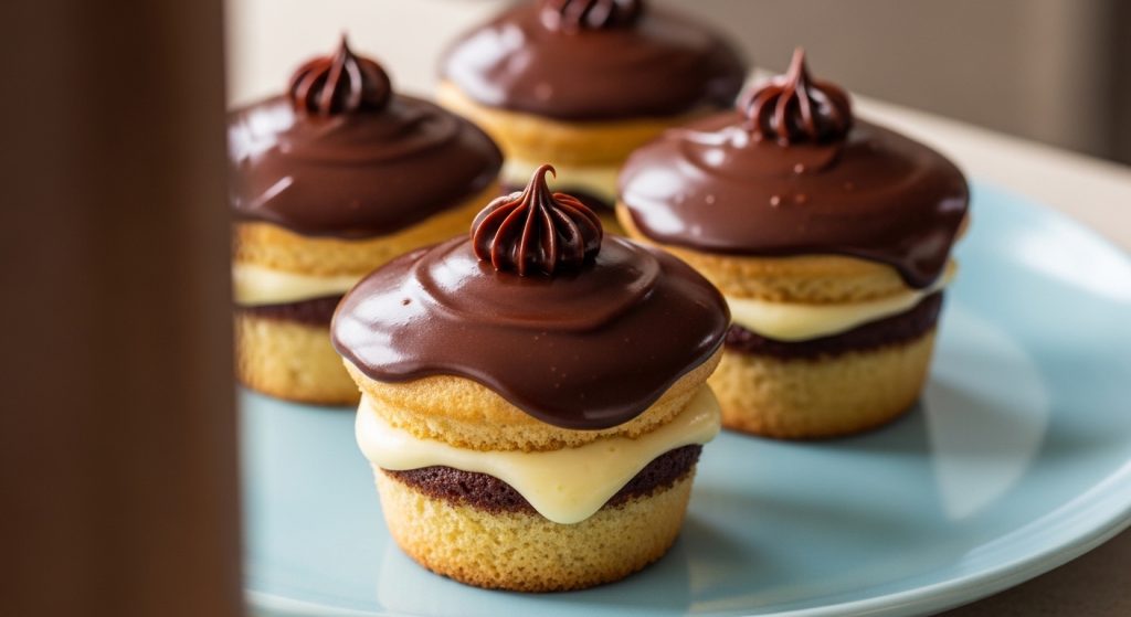 Boston Cream Pie Cupcakes