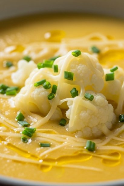 Cheesy Cauliflower Soup