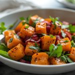Salad with Roasted Sweet Potatoes